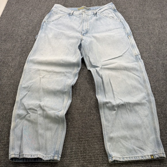 Levis Silvertab Carpenter Jeans Men's Size 36x30 Baggy Loose Fit Light Blue Wash